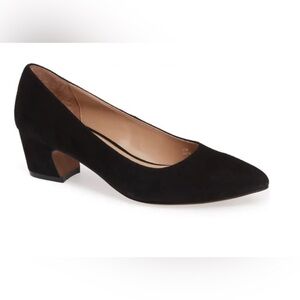 Paola Bardot Black Suede Pump